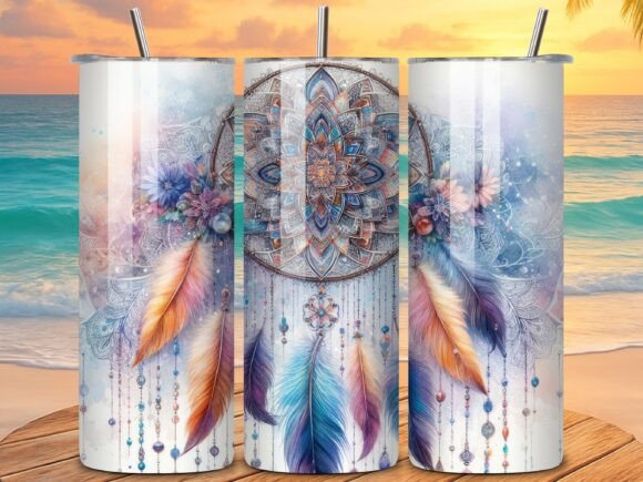 Download Boho Dreamcatcher Mandala Tumbler Wrap - Premium Resources