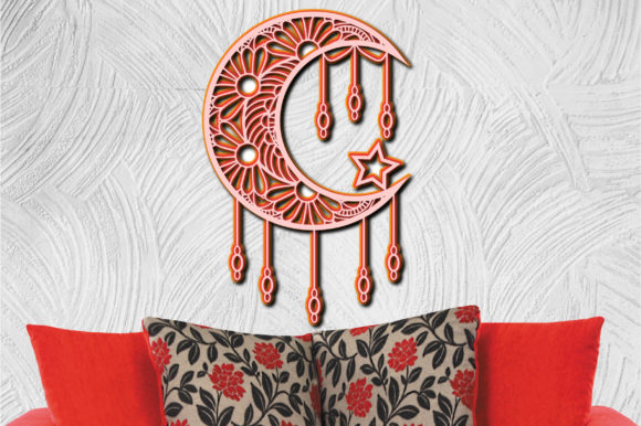 Download Dreamcatcher Mandala Moon 4 Layers 3D - Premium Bundle