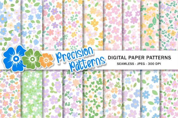 Download Summer Pink Ditsy Floral Patterns - Premium Bundle